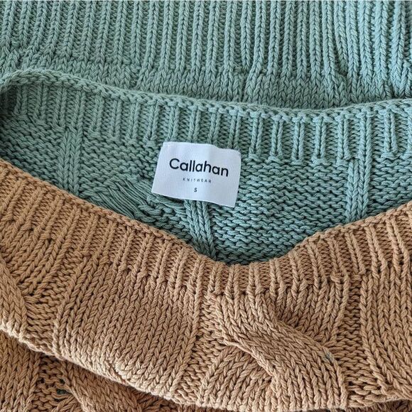 NWT Callahan Knitwear Colorblock Boatneck Knit Sweater Size Small - Picture 10 of 11
